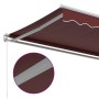 Burgundy retractable manual awning 500x300 cm by , Awnings - Ref: Foro24-3215223, Price: 420,78 €, Discount: %