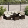 Set of 8-piece garden sofas and brown synthetic rattan cushions by , Garden sets - Ref: Foro24-3275003, Price: 588,70 €, Disc...