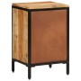 Mesita de noche 3 cajones madera maciza mango rugosa 40x35x53cm de , Mesitas de noche - Ref: Foro24-358505, Precio: 121,18 €,...