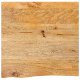 Solid mango wood natural edge table top 80x80x2.5 cm by , Table tops - Ref: Foro24-370458, Price: 79,56 €, Discount: %