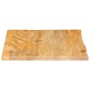 Solid mango wood natural edge table top 80x80x2.5 cm by , Table tops - Ref: Foro24-370458, Price: 79,48 €, Discount: %