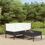 3-piece garden furniture set and black synthetic rattan cushions by vidaXL, Garden sets - Ref: Foro24-310186, Price: 198,63 €...