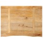 Solid mango wood natural edge table top 80x60x3.8 cm by , Table tops - Ref: Foro24-370500, Price: 68,06 €, Discount: %