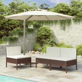 Garden chairs 2 units with brown synthetic rattan cushions by vidaXL, Garden chairs - Ref: Foro24-310189, Price: 201,99 €, Di...