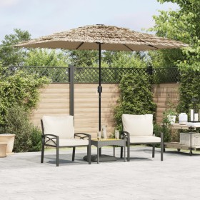 Garden umbrella with brown steel pole 300x200x250 cm by , Umbrellas - Ref: Foro24-4005093, Price: 100,58 €, Discount: %