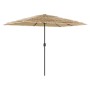 Garden umbrella with brown steel pole 300x200x250 cm by , Umbrellas - Ref: Foro24-4005093, Price: 109,48 €, Discount: %