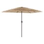 Garden umbrella with brown steel pole 300x200x250 cm by , Umbrellas - Ref: Foro24-4005093, Price: 109,48 €, Discount: %