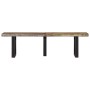 Solid recycled wood and steel bench 160 cm by , Benches for halls and storage - Ref: Foro24-4006412, Price: 108,55 €, Discoun...