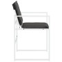 Garden chairs with cushions 4 pcs white steel and textilene by , Garden chairs - Ref: Foro24-4008590, Price: 154,90 €, Discou...