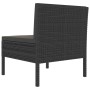 Garden chairs 3 units with black synthetic rattan cushions by vidaXL, Garden chairs - Ref: Foro24-310191, Price: 199,69 €, Di...