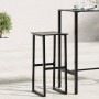 Bar stools 2 units black steel 38x38x80 cm by , Garden chairs - Ref: Foro24-4009265, Price: 119,48 €, Discount: %