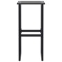 Bar stools 2 units black steel 38x38x80 cm by , Garden chairs - Ref: Foro24-4009265, Price: 119,48 €, Discount: %