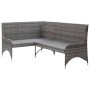 Garten-Ecksofas 2 Stück graues PE-Rattan von vidaXL, Outdoor-Sofas - Ref: Foro24-310223, Preis: 294,15 €, Rabatt: %