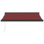 Toldo retráctil manual burdeos 300x250 cm de , Toldos - Ref: Foro24-3215318, Precio: 500,99 €, Descuento: %