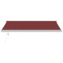 Toldo retráctil automático burdeos 450x300 cm de , Toldos - Ref: Foro24-3215326, Precio: 961,42 €, Descuento: %