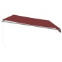 Burgundy retractable manual awning 600x350 cm by , Awnings - Ref: Foro24-3214994, Price: 554,99 €, Discount: %