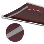 Burgundy retractable manual awning 600x350 cm by , Awnings - Ref: Foro24-3214994, Price: 554,99 €, Discount: %