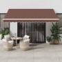 Manual retractable brown awning 400x350 cm by , Awnings - Ref: Foro24-3215387, Price: 338,99 €, Discount: %