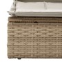 Doppel-Liegestuhl mit Sonnendach und Kissen aus synthetischem Rattan in Beige. von , Liegen - Ref: Foro24-368641, Preis: 272,...