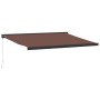 Manual retractable brown awning 450x300 cm by , Awnings - Ref: Foro24-3215726, Price: 578,68 €, Discount: %