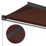 Manual retractable brown awning 450x300 cm by , Awnings - Ref: Foro24-3215726, Price: 578,68 €, Discount: %