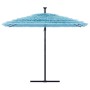 Garden umbrella with blue steel pole 269x269x235 cm by , Umbrellas - Ref: Foro24-4005079, Price: 128,08 €, Discount: %