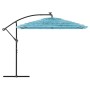 Garden umbrella with blue steel pole 269x269x235 cm by , Umbrellas - Ref: Foro24-4005079, Price: 128,08 €, Discount: %