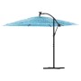 Garden umbrella with blue steel pole 269x269x235 cm by , Umbrellas - Ref: Foro24-4005079, Price: 128,08 €, Discount: %