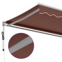 Automatic retractable brown awning 350x250 cm by , Awnings - Ref: Foro24-3310205, Price: 376,32 €, Discount: %