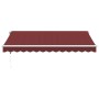 Automatic retractable burgundy awning 350x250 cm by , Awnings - Ref: Foro24-3310183, Price: 341,53 €, Discount: %