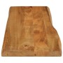 Solid mango wood natural edge table top 110x40x2.5 cm by , Table tops - Ref: Foro24-370757, Price: 52,31 €, Discount: %