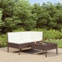 3-piece garden furniture set and brown synthetic rattan cushions by vidaXL, Garden sets - Ref: Foro24-310185, Price: 158,70 €...