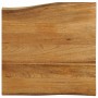 Solid mango wood natural edge table top 60x60x2.5 cm by , Table tops - Ref: Foro24-370762, Price: 54,69 €, Discount: %