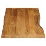 Solid mango wood natural edge table top 140x60x2.5 cm by , Table tops - Ref: Foro24-370769, Price: 87,22 €, Discount: %