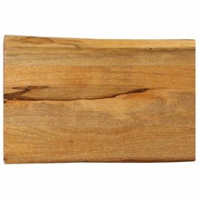 Solid mango wood natural edge table top 60x40x3.8 cm by , Table tops - Ref: Foro24-370776, Price: 50,59 €, Discount: %