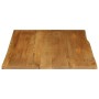 Solid mango wood natural edge table top 90x80x3.8 cm by , Table tops - Ref: Foro24-370795, Price: 103,72 €, Discount: %