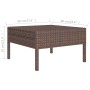 3-teiliges Gartenmöbel-Set und braune synthetische Rattankissen von vidaXL, Gartensets - Ref: Foro24-310185, Preis: 158,70 €,...