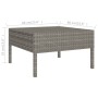 Set de muebles de jardín 3 pzas y cojines ratán sintético gris de vidaXL, Conjuntos de jardín - Ref: Foro24-310188, Precio: 2...