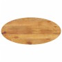 Solid mango wood oval table top 80x40x2.5 cm by , Table tops - Ref: Foro24-370858, Price: 46,43 €, Discount: %