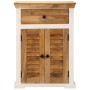 Aparador madera maciza mango rugosa blanco marrón 55x30x73 cm de , Aparadores - Ref: Foro24-4009374, Precio: 200,70 €, Descue...