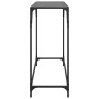 Mesa consola con superficie de vidrio negro acero 98x35x81 cm de , Mesas consola - Ref: Foro24-846021, Precio: 55,99 €, Descu...