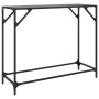 Mesa consola con superficie de vidrio negro acero 98x35x81 cm de , Mesas consola - Ref: Foro24-846021, Precio: 55,99 €, Descu...