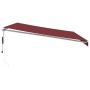 Automatic retractable awning with LED lights burgundy 450x350 cm by , Awnings - Ref: Foro24-3214989, Price: 687,35 €, Discoun...