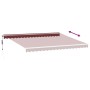 Automatic retractable awning with LED lights burgundy 450x350 cm by , Awnings - Ref: Foro24-3214989, Price: 687,35 €, Discoun...