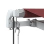 Automatic retractable awning with LED lights burgundy 450x350 cm by , Awnings - Ref: Foro24-3214989, Price: 687,35 €, Discoun...