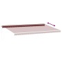 Manual retractable awning with LED lights burgundy 600x300 cm by , Awnings - Ref: Foro24-3214980, Price: 508,94 €, Discount: %