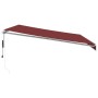 Automatic retractable awning with LED lights burgundy 450x300 cm by , Awnings - Ref: Foro24-3214977, Price: 627,63 €, Discoun...