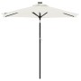 Garden umbrella with white steel pole 225x225x212 cm by , Umbrellas - Ref: Foro24-4005058, Price: 54,93 €, Discount: %