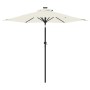 Garden umbrella with white steel pole 225x225x212 cm by , Umbrellas - Ref: Foro24-4005058, Price: 54,93 €, Discount: %