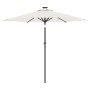 Garden umbrella with white steel pole 225x225x212 cm by , Umbrellas - Ref: Foro24-4005058, Price: 54,93 €, Discount: %